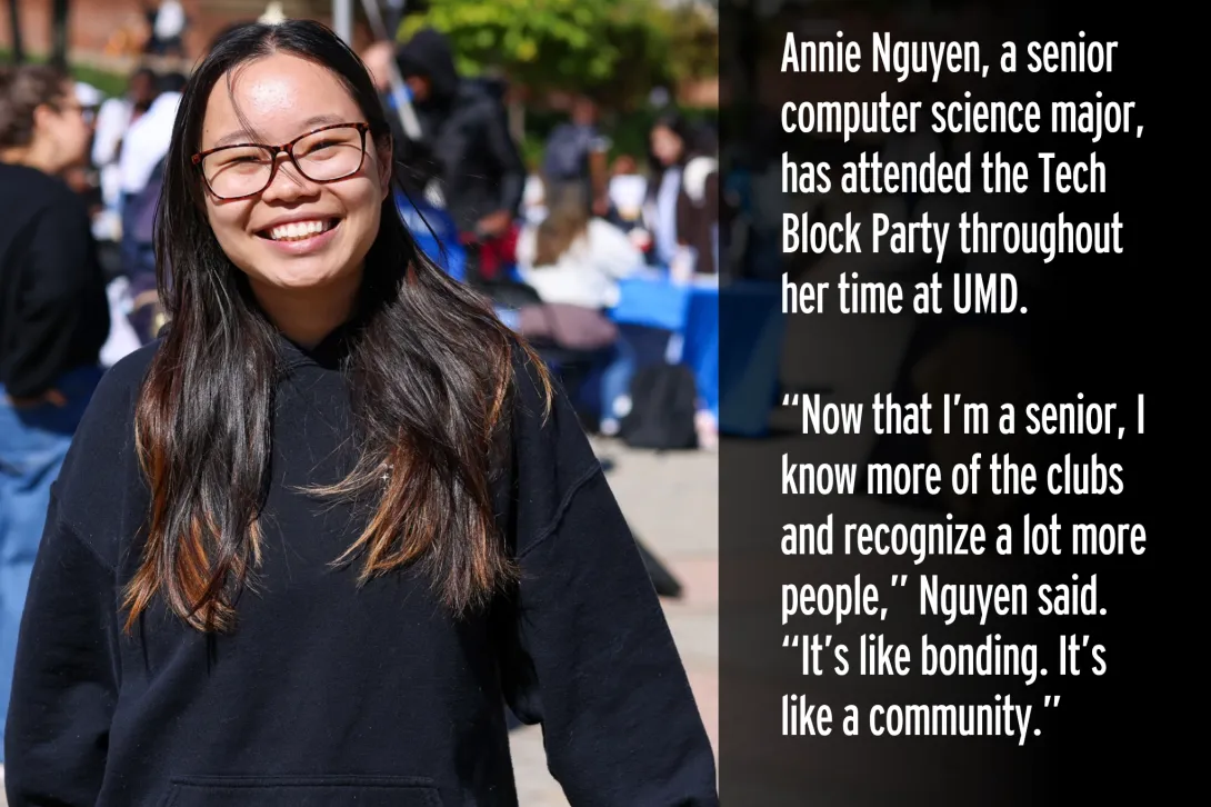 Computer science senior Annie Nguyen poses for a photo.